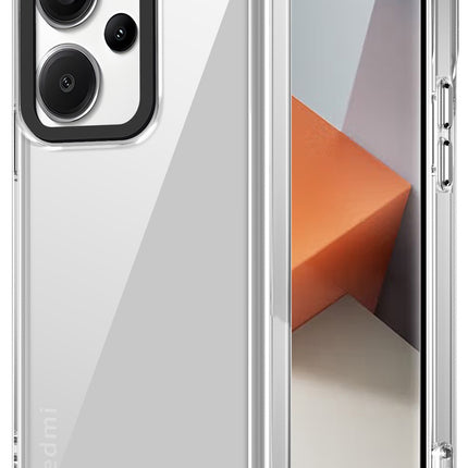 Kapa Warrior Acrylic Clear Back Cover For Redmi Note 13 PRO PLUS | Slim Shockproof [Military Grade Protection] Hybrid Bumper Case (Clear Sides) - Mobizang