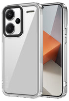Kapa Warrior Acrylic Clear Back Cover For Redmi Note 13 PRO PLUS | Slim Shockproof [Military Grade Protection] Hybrid Bumper Case (Clear Sides) - Mobizang