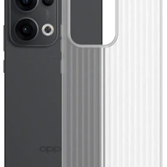 Kapa Matte Wave Grip Back Cover for Oppo Reno 13 Pro 5G | Ultra Slim [With Metal Buttons] Frosted Back Case (White) - Mobizang