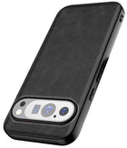 Kapa Tux Leather Back Cover for Google Pixel 9 / Pixel 9 PRO | Slim Shockproof Camera Protection Bumper Case (Black)