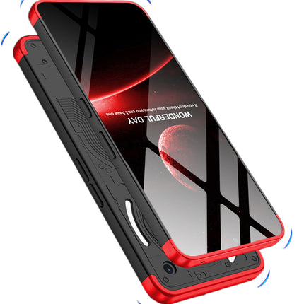 Kapa Double Dip Full 360 Protection Back Case Cover for Nothing Phone 3A 5G (Red,Black)