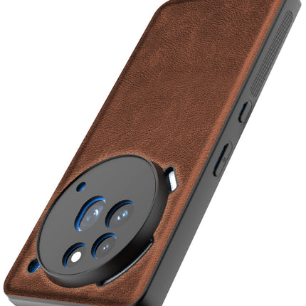 Kapa Tux Leather Back Cover for Nothing Phone 3A Pro | Slim Shockproof Camera Protection Bumper Case (Brown)