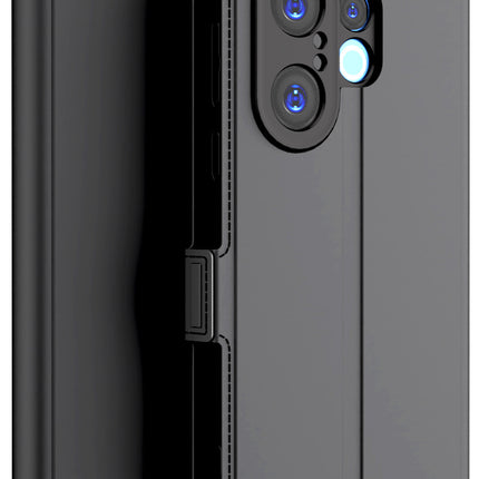 Kapa Noble Slim Magnetic Leather Flip Case Cover for Vivo X200 FE 5G | Card Holder Stand Flip Wallet Case (Black) - Mobizang
