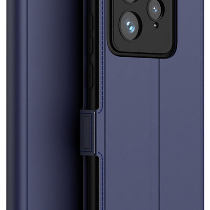 Kapa Noble Slim Magnetic Leather Flip Case Cover for Realme GT 7 PRO | Card Holder Stand Flip Wallet Case (Blue)
