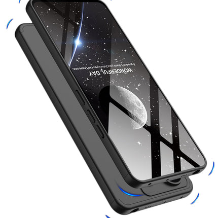 Kapa Double Dip Full 360 Protection Back Case Cover for Redmi Note 13 Pro (5G) (Black)