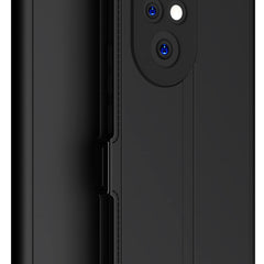 Kapa Noble Slim Magnetic Leather Flip Case Cover for Honor 200 Pro (5G) | Card Holder Stand Flip Wallet Case (Black) - Mobizang