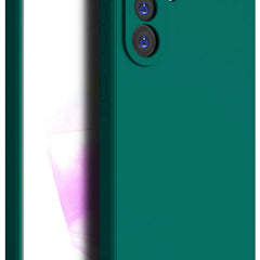 Kapa Matte Protective Lens Flexible Back Cover for Samsung Galaxy A16 | Slim Silicone with Soft Lining Shockproof Full Body Bumper Case (Green) - Mobizang
