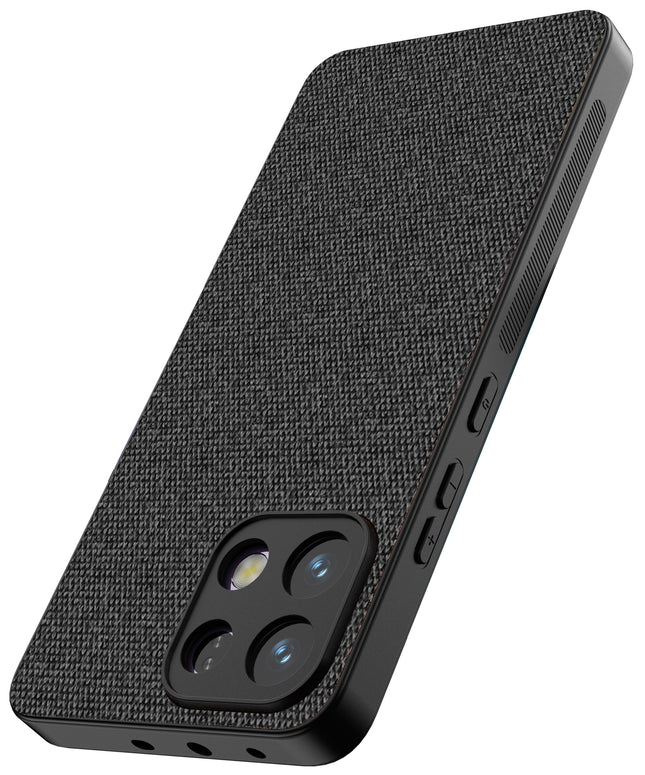 Kapa Soft Full Fabric Protective Back Case Cover for Oppo K13 5G | Shockproof Slim Hard Anti Slip Back Case (Black)