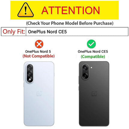 Kapa Warrior Acrylic Clear Back Cover For OnePlus Nord CE 5 | Slim Shockproof [Military Grade Protection] Hybrid Bumper Case (Grey Sides) - Mobizang