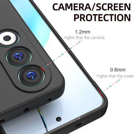 Kapa Matte Protective Lens Flexible Back Cover for OnePlus Nord CE 4 | Slim Silicone with Soft Lining Shockproof Full Body Bumper Case (Black)