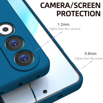 Kapa Matte Protective Lens Flexible Back Cover for OnePlus Nord CE 4 | Slim Silicone with Soft Lining Shockproof Full Body Bumper Case (Blue)