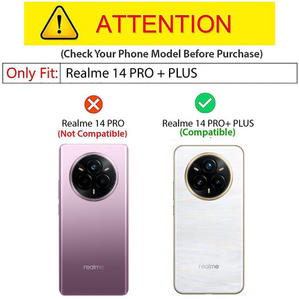 Kapa Warrior Acrylic Clear Back Cover For Realme 14 Pro+ (Plus) 5G | Slim Shockproof [Military Grade Protection] Hybrid Bumper Case (Purple Sides)