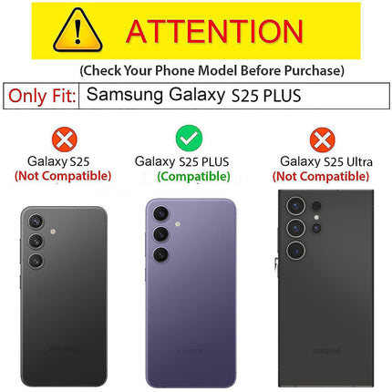 Kapa Armor Slider Back Cover for Samsung Galaxy S25 PLUS | Inbuilt Ring + Camera Slider Shockproof Lens Protection Bumper Back Case (Blue)