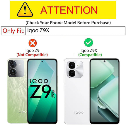 Kapa Warrior Acrylic Clear Back Cover For IQOO Z9X | Slim Shockproof [Military Grade Protection] Hybrid Bumper Case (Purple Sides)