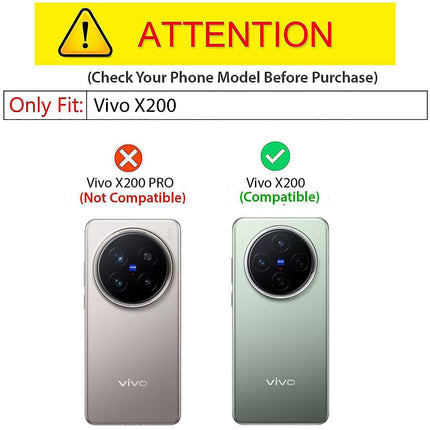 Kapa Tux Leather Back Cover for Vivo X200 (5G) | Slim Shockproof Camera Protection Bumper Case (Grey)