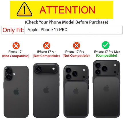 Kapa Soft Fabric & Leather Hybrid Protective Back Cover for Apple iPhone 17 Pro Max | Shockproof Slim Hard Anti Slip Back Case (Black,Brown)