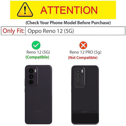 Kapa Tux Leather Back Cover for Oppo Reno 12 (5G) | Slim Shockproof Camera Protection Bumper Case (Grey)