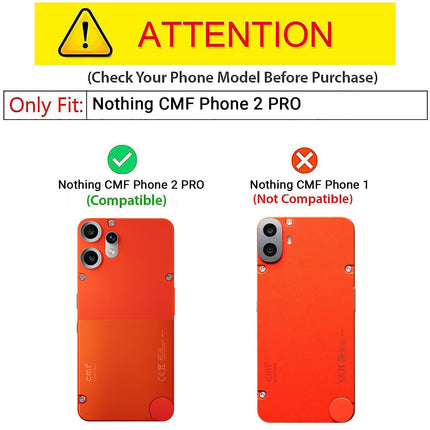 Kapa Hawkeye Clear Slim Tough Back Cover for CMF Phone 2 PRO | Camera Lens Protector Anti Yellow Shockproof Clear Hybrid Case Cover (Grey)