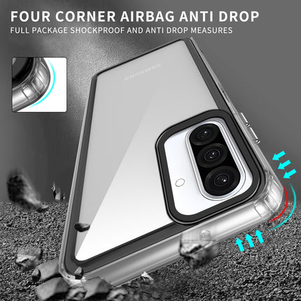 Kapa Warrior Acrylic Clear Back Cover For Samsung Galaxy A36 | Slim Shockproof [Military Grade Protection] Hybrid Bumper Case (Clear Sides) - Mobizang