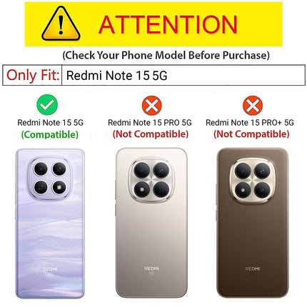 Kapa Hawkeye Clear Slim Tough Back Cover for Redmi Note 15 5G | Camera Lens Protector Anti Yellow Shockproof Clear Hybrid Case Cover (Grey)
