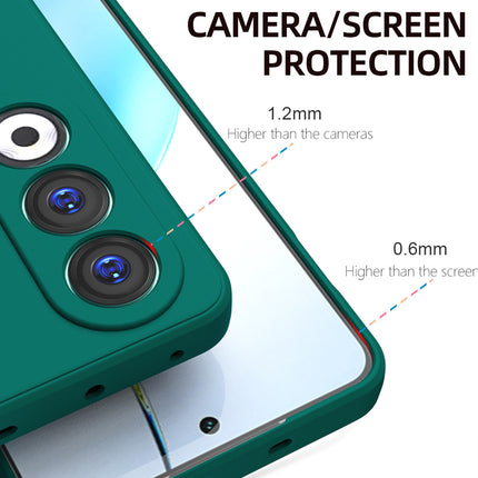 Kapa Matte Protective Lens Flexible Back Cover for OnePlus Nord CE 4 | Slim Silicone with Soft Lining Shockproof Full Body Bumper Case (Green)