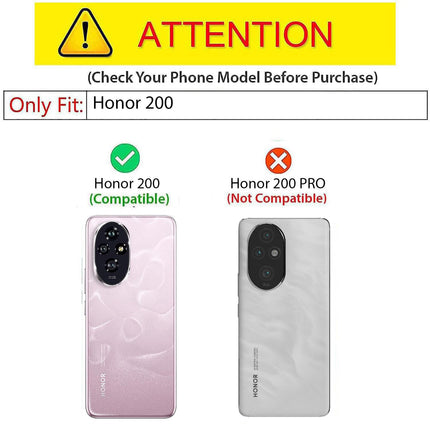 Kapa Tux Leather Back Cover for Honor 200 (5G) | Slim Shockproof Camera Protection Bumper Case (Black)