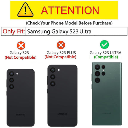 Kapa Wave Magnetic Frosted Grip Back Cover for Samsung Galaxy S23 Ultra | [MagSafe Compatible] Wireless charging, Slim, Metal Buttons Matte Finish Back Case (Grey) - Mobizang