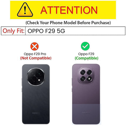 Kapa Tux Leather Back Cover for Oppo F29 5G | Slim Shockproof Camera Protection Bumper Case (Brown) - Mobizang