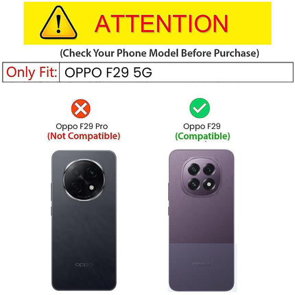 Kapa Tank Back Cover for Oppo F29 5G | Inbuilt Ring + Slider Shockproof Lens Protection Bumper Back Case (Green)