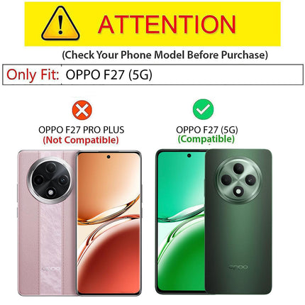 Kapa Tux Leather Back Cover for Oppo F27 (5G) | Slim Shockproof Camera Protection Bumper Case (Brown)
