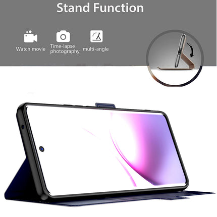 Kapa Noble Slim Magnetic Leather Flip Case Cover for Vivo Y400 Pro 5G | Card Holder Stand Flip Wallet Case (Black) - Mobizang