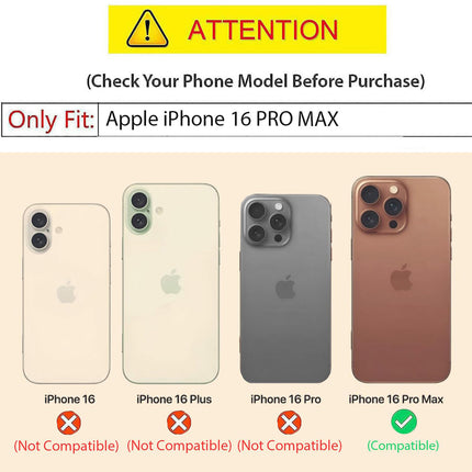 Kapa Soft Full Fabric Protective Back Case Cover for Apple iPhone 16 Pro Max | Shockproof Slim Hard Anti Slip Back Case (Black) - Mobizang
