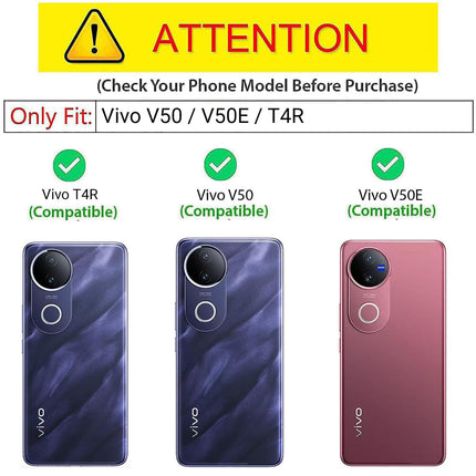Kapa Tank Back Cover for Vivo V50 / V50E 5G | Inbuilt Ring + Slider Shockproof Lens Protection Bumper Back Case (Green)