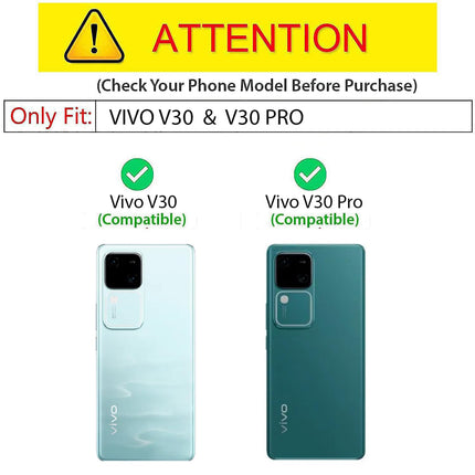 Kapa Shield Clear Acrylic Back Shock Proof Case Cover for Vivo V30 (5G) / Vivo 30 Pro (5G) (Transparent) - Mobizang