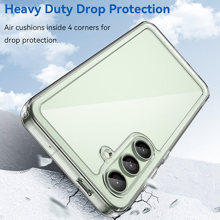 Kapa Unicorn Acrylic Clear Back Cover For Samsung Galaxy S24 FE | Slim Shockproof [Military Grade Protection] Hybrid Bumper Case (Clear Sides)