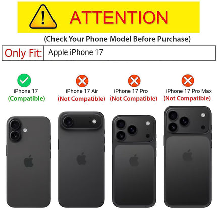 Kapa Hawkeye Clear Slim Tough Back Cover for Apple iPhone 17 | Camera Lens Protector Anti Yellow Shockproof Clear Hybrid Case Cover (Blue)