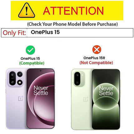 Kapa Hawkeye Clear Slim Tough Back Cover for OnePlus 15 | Camera Lens Protector Anti Yellow Shockproof Clear Hybrid Case Cover (Grey)