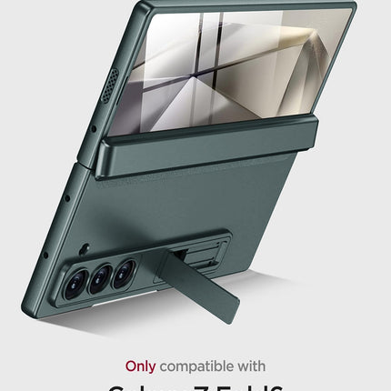 Kapa Magnetic Hinge With Inbuilt Stand Case for Samsung Galaxy Z Fold 6 | Shockproof Stand Hybrid Bumper Back Cover (Green)