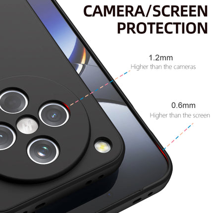 Kapa Matte Protective Lens Flexible Back Cover for Oppo Find X8 | Slim Silicone with Soft Lining Shockproof Full Body Bumper Case (Black) - Mobizang