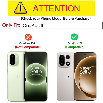 Kapa Wave Magnetic Frosted Grip Back Cover for OnePlus 15 | [MagSafe Compatible] Wireless charging, Slim, Metal Buttons Matte Finish Back Case (White)