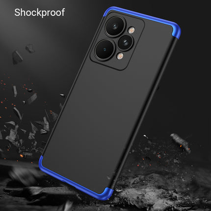 Kapa Double Dip Full 360 Protection Back Case Cover for Realme 15 Pro 5G (Blue,Black)