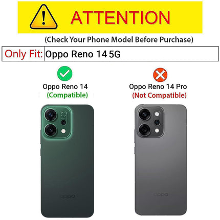 Kapa Double Dip Full 360 Protection Back Case Cover for Oppo Reno 14 5G (Blue,Black)