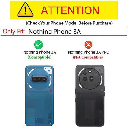 Kapa Hawkeye Clear Back Cover for Nothing Phone 3A 5G | Camera Lens Protector Shockproof Slim Clear Case Cover (Black Sides) - Mobizang