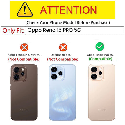 Kapa Tux Leather Back Cover for Oppo Reno 15 Pro 5G | Slim Shockproof Camera Protection Bumper Case (Grey) - Mobizang