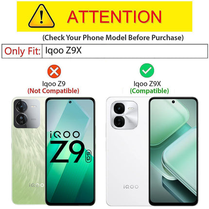 Kapa Matte Protective Lens Flexible Back Cover for IQOO Z9X | Slim Silicone with Soft Lining Shockproof Full Body Bumper Case (Black)