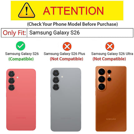 Kapa Armor Slider Back Cover for Samsung Galaxy S26 | Inbuilt Ring + Camera Slider Shockproof Lens Protection Bumper Back Case (Black)