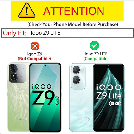 Kapa Warrior Acrylic Clear Back Cover For Iqoo Z9 Lite | Slim Shockproof [Military Grade Protection] Hybrid Bumper Case (Grey Sides)