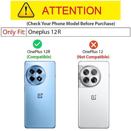 Kapa Armor Slider Back Cover for OnePlus 12R | Inbuilt Ring + Camera Slider Shockproof Lens Protection Bumper Back Case (Black) - Mobizang