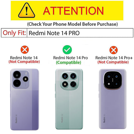 Kapa Soft Fabric & Leather Hybrid Protective Back Cover for Redmi Note 14 Pro (5G) | Shockproof Slim Hard Anti Slip Back Case (Brown)