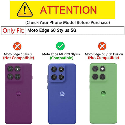 Kapa Hawkeye Clear Slim Tough Back Cover for Moto Edge 60 Stylus | Camera Lens Protector Anti Yellow Shockproof Clear Hybrid Case Cover (Grey) - Mobizang